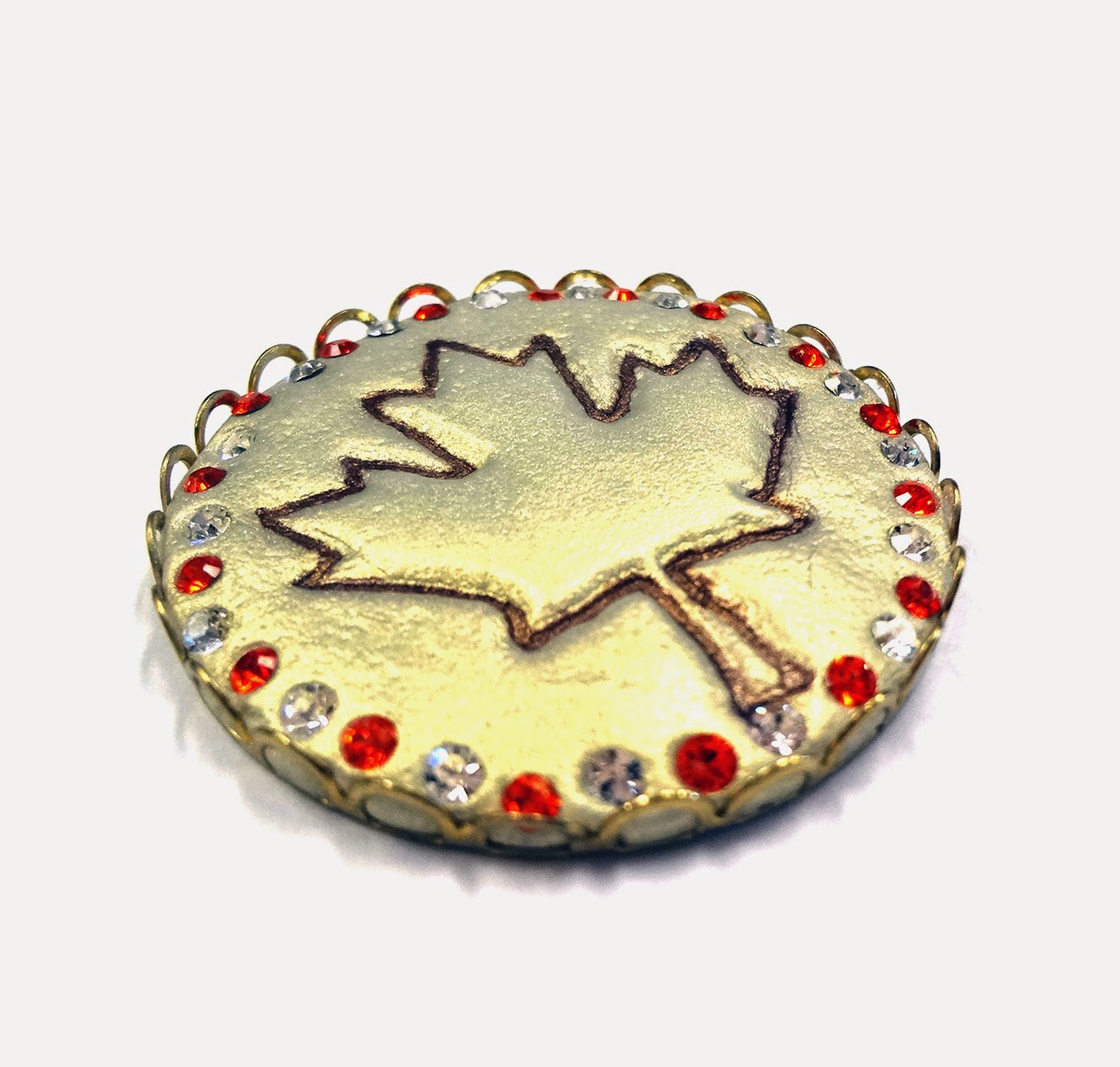I LOVE RESIN Canada Day Jewelry Clay Keepsake