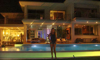 Gina Heisser on the beachside estate in France Gina Heisser on the beachside estate in France