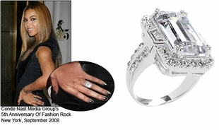 beyonce engagement ring champagne gem