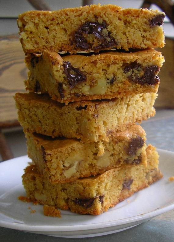 Sprigs of Rosemary B is for Blondie Brownies with Brown Butter from