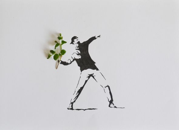 Tang Chiew Ling ilustrações design fashion lirico folhas de plantas Banksy Tang Chiew Ling ilustrações design fashion lirico folhas de plantas Banksy