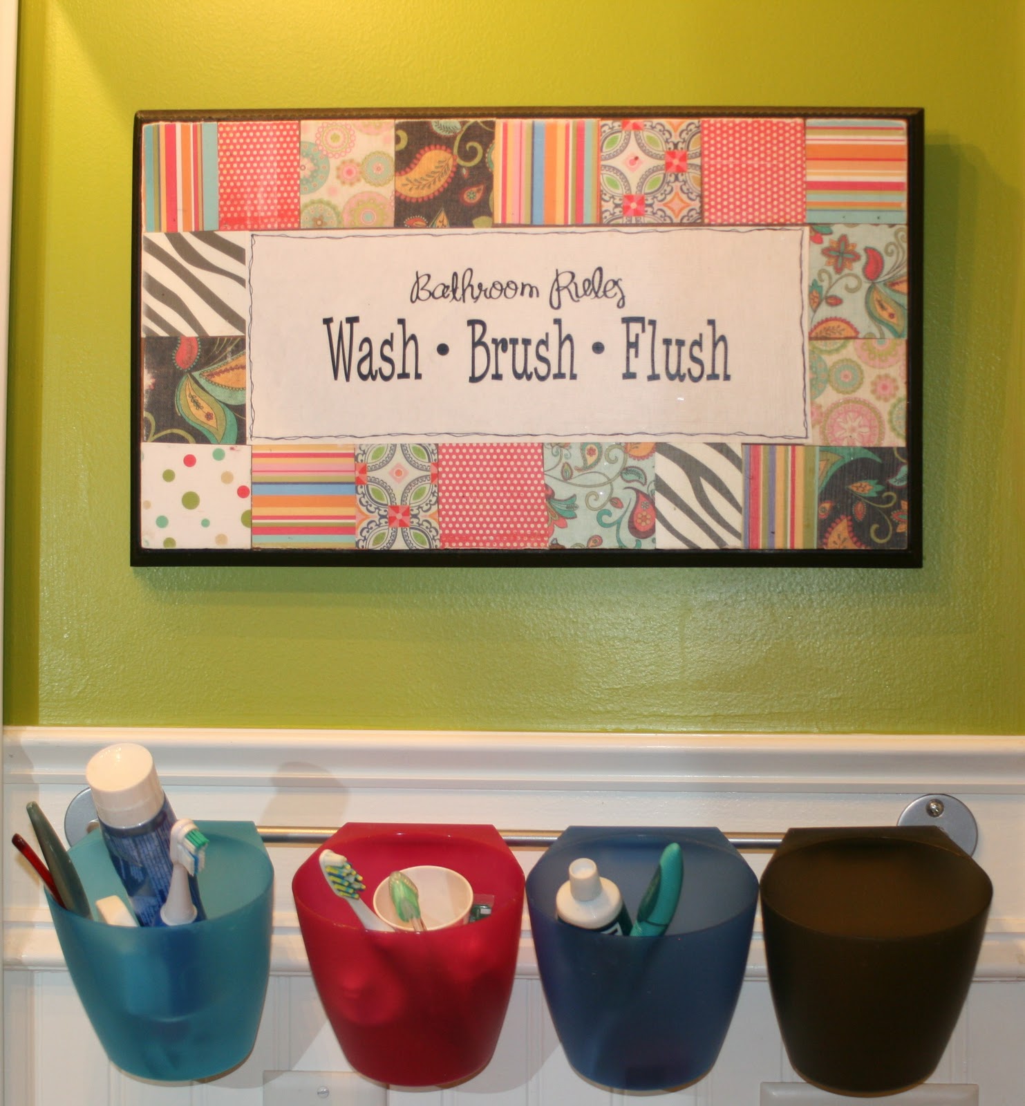 One Shy of the Brady Bunch Kids' Bathroom Redo