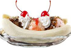 Resep praktis (mudah) banana split spesial (istimewa) enak, legit, lezat