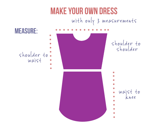 How to make a DIY dress pattern with only 3 measurements How to make a DIY dress pattern with only 3 measurements