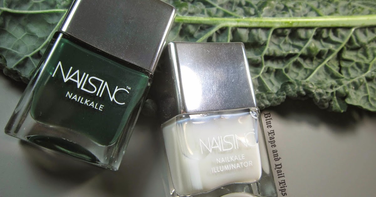 Blue Tape and Nail Tips Nails Inc NailKale and Illuminator Review