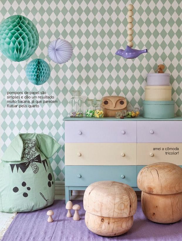 Papier peint bleu La Redoute