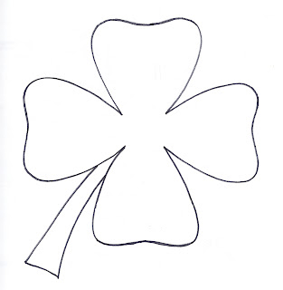 4 Leaf Clover Coloring Page 4 Leaf Clover Coloring Page