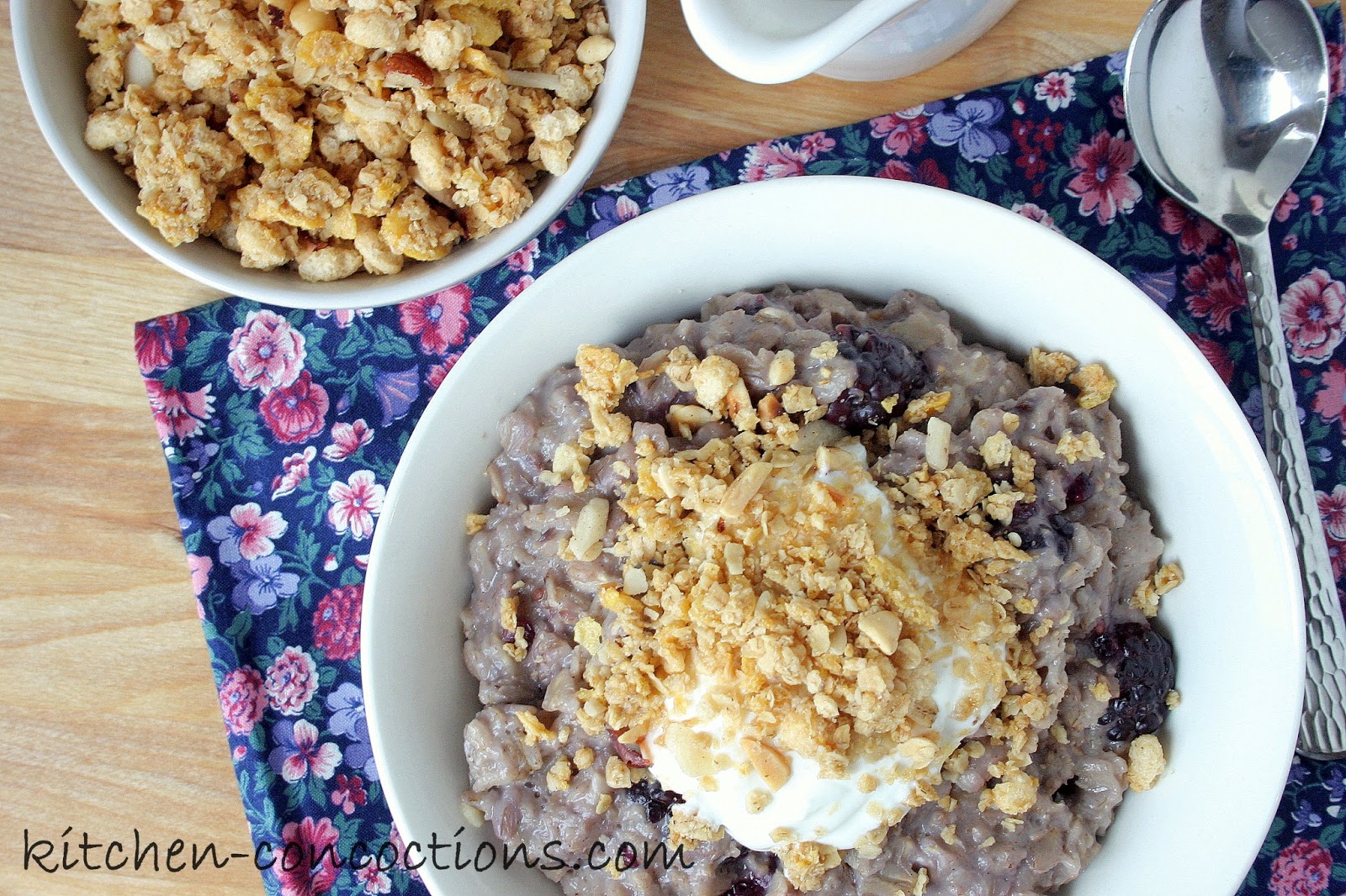 Blackberry Cobbler Oatmeal Kitchen Concoctions