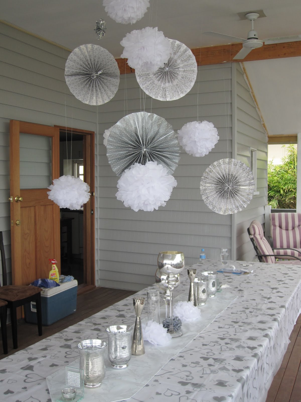 Cassadiva A Silver & White Engagement Party