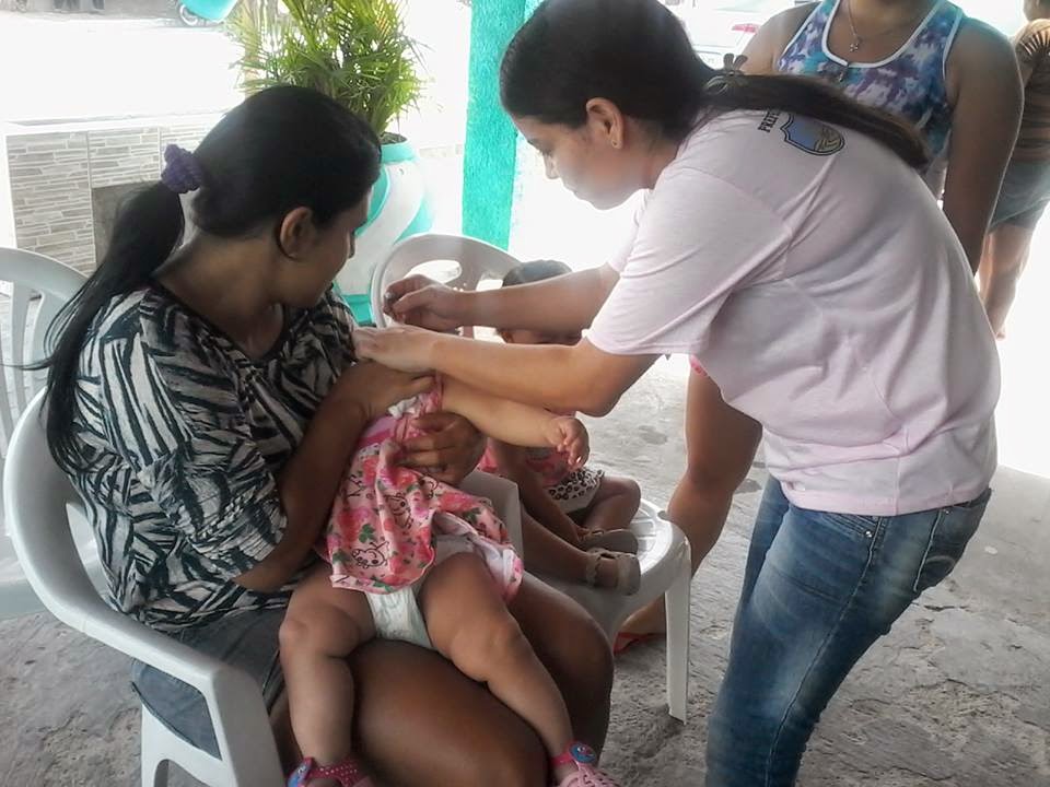 Secretaria de Saúde de Baraúna Realiza dia D da Campanha de Vacinação conta Sarampo e Poliomielite