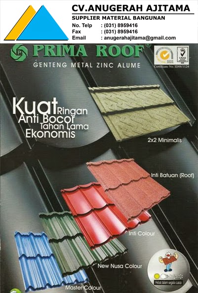 GENTENG METAL PRIMA ROOF GENTENG METAL