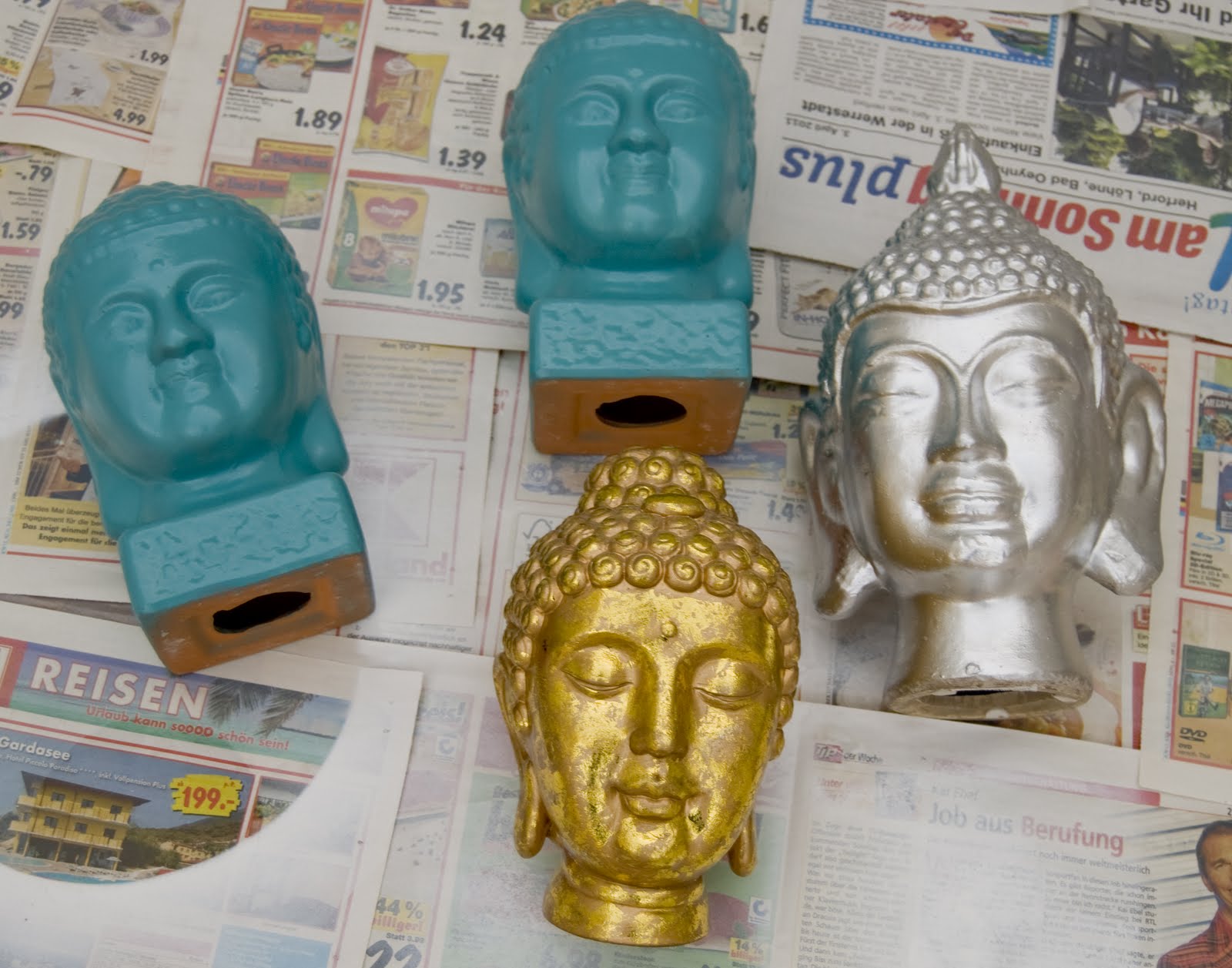 DIY vs. Anthropologie!!! Buddha Heads