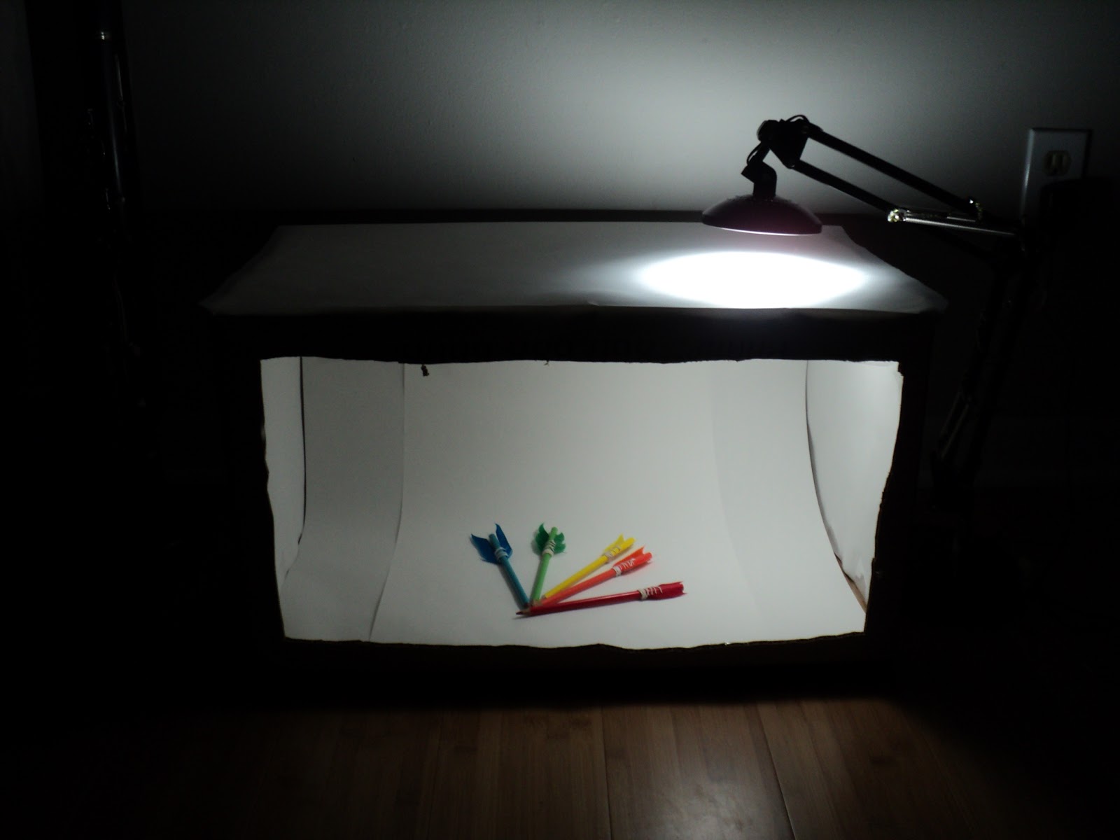 Novelty and Chevron A Homemade Lightbox