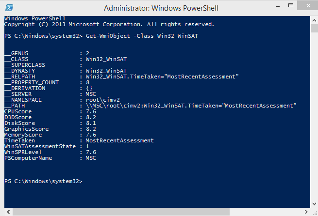 How to view System Rating in Windows 8.1 Windows 8.1 Performance Information and Tools location