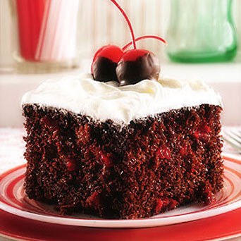 chocolate cake cherry