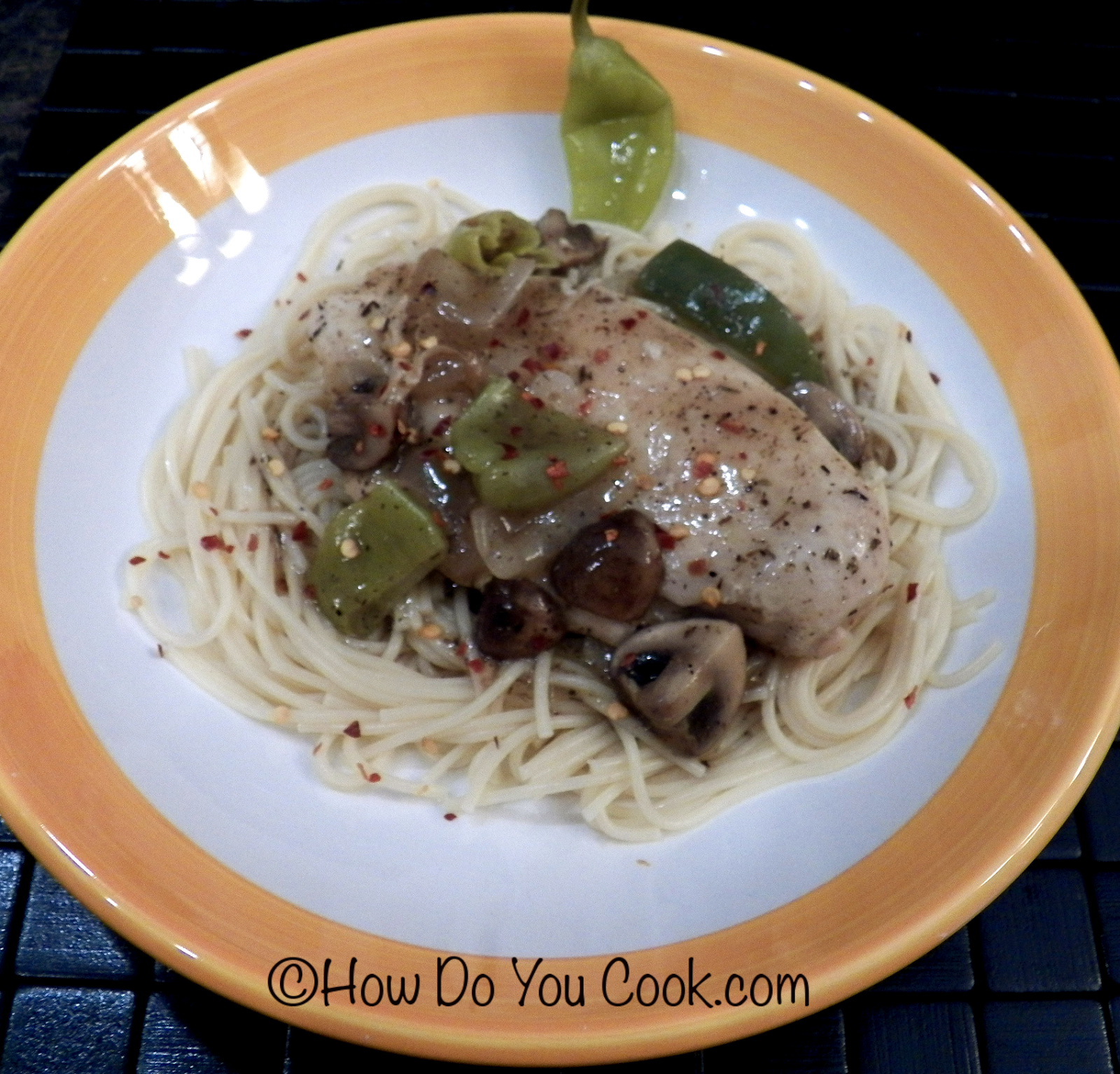 How Do You Tuscan Peperoncini Chicken with Mushrooms