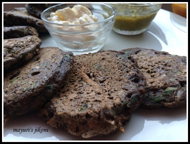 Mayuri's Jikoni 535.Buckwheat savoury pancakes/uttapams