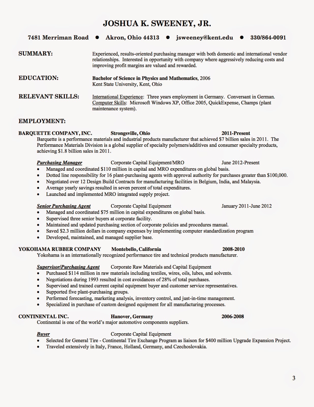 how to end a resumes