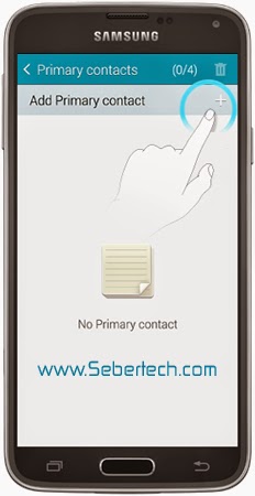 Samsung Gear 2: Sending Emergency Help Messages 8 Galaxy S5 Gear Manager Add Primary Contact