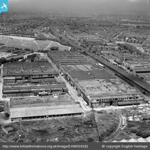 transpress nz the Crossley Motors factory, Stockport, England, 1949