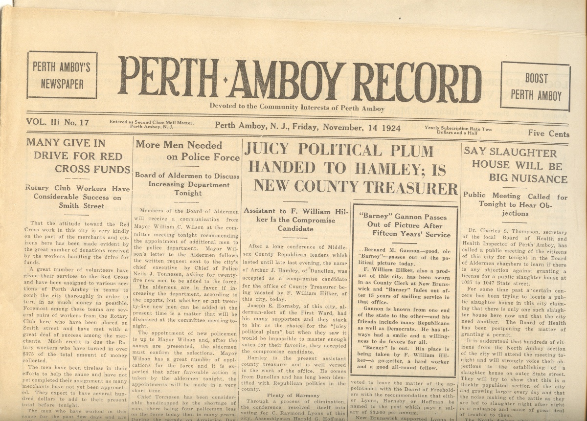 Historic Perth Amboy Virtual Museum Perth Amboy Newspapers