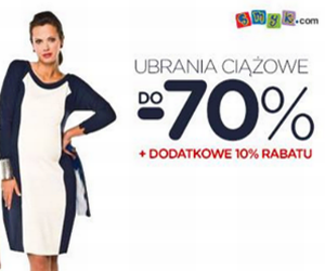 Ubrania ciążowe do 70% taniej w Smyk Promocje i wyprzedaże
