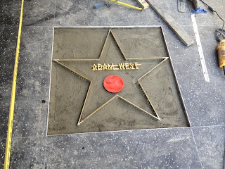 Hollywood Star Fame on Adam West Hollywood Walk Of Fame Star Being Made  Right Now