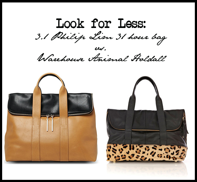 warehouse leopard print bag