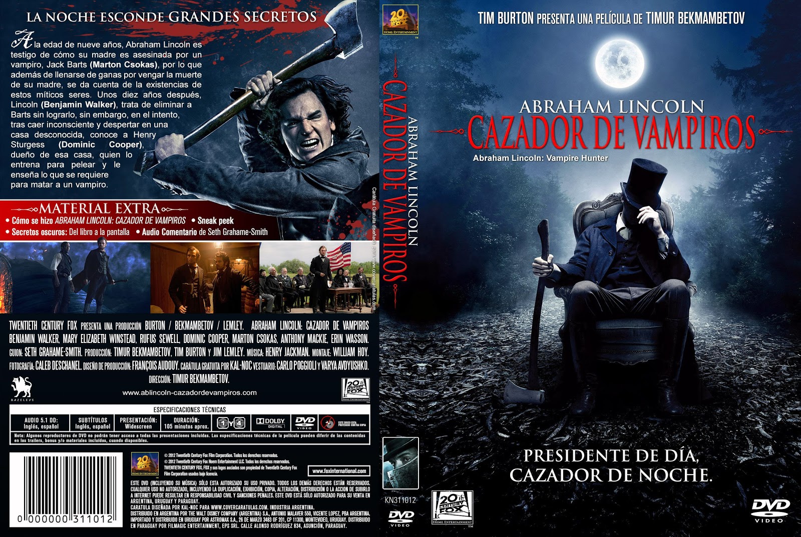 Abraham Lincoln Cazador De Vampiros Online Audio Latino