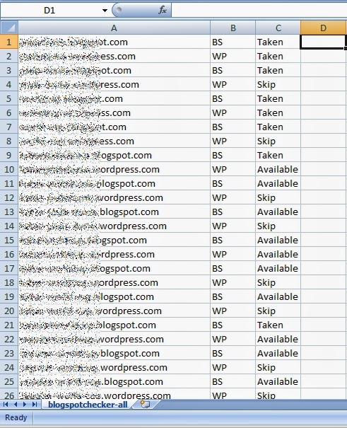 Semua Hasil yang didapat Blogspot Checker v3+ Blogspot Checker v3+ - Periksa Massal Subdomain Blogspot Plus Wordpress Jadi Mudah