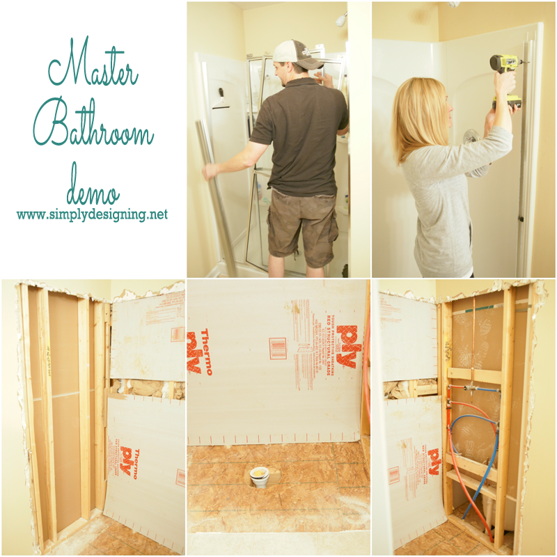 Master Bathroom Demo - this remodel is going to be simply stunning!  | #bathroom #remodel #homeimprovement