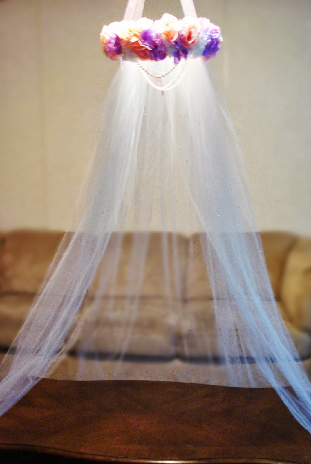 Spins On Pins DIY 'Princess' Flower Easy Canopy