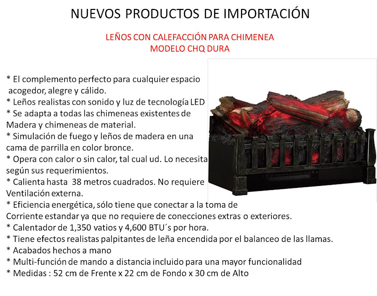 NUEVOS PRODUCTOS PARA TU HOGAR y CHIMENEA