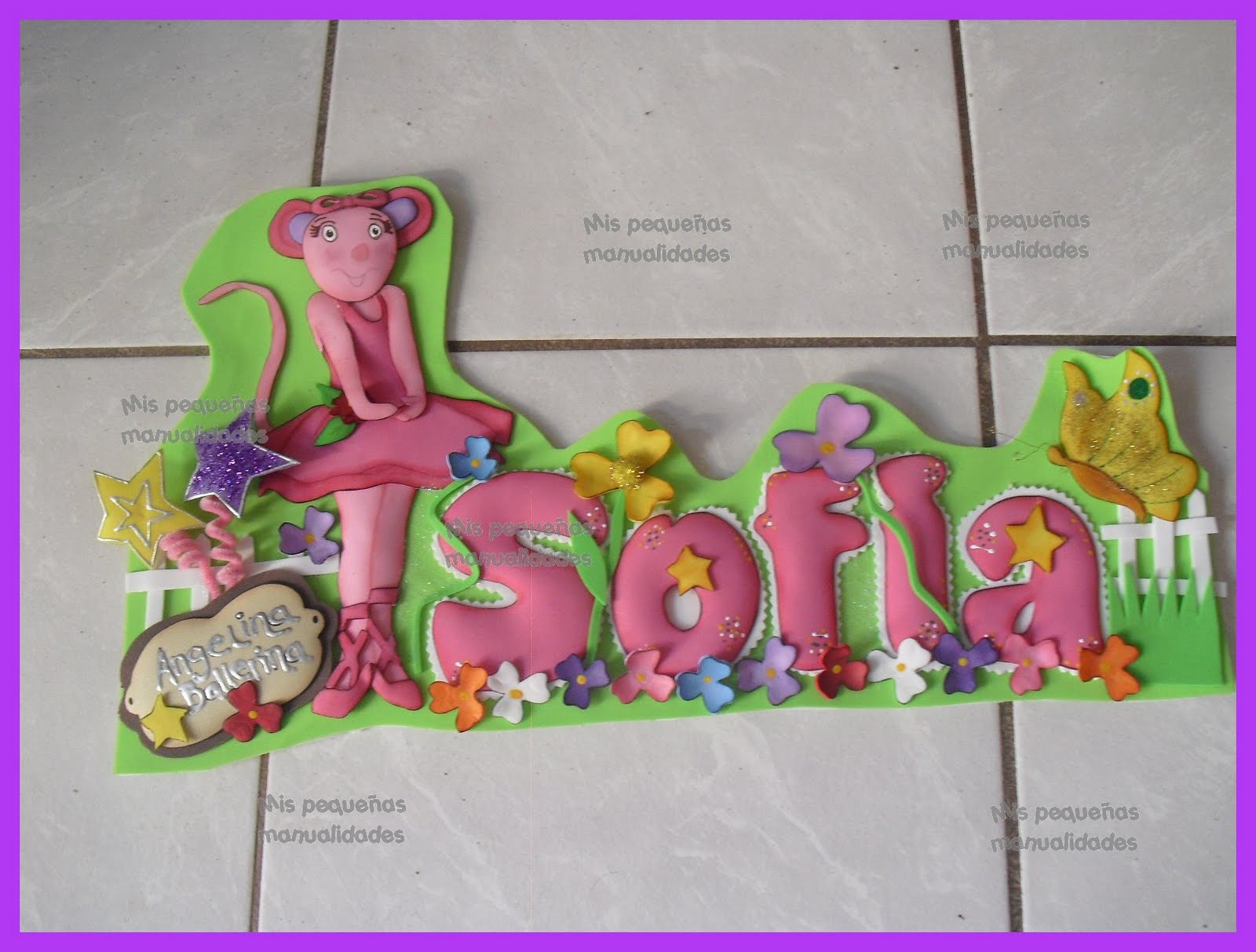 mis manualidades: NOMBRES DECORADOS
