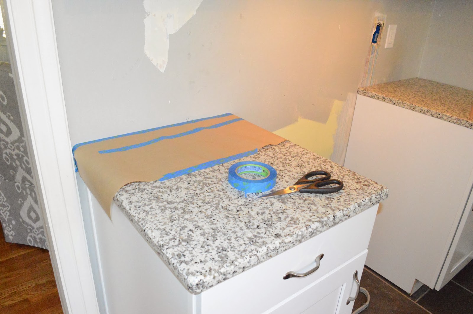 Stick on backsplash tiles for kitchen Luna Pearl Granite Tile Countertops