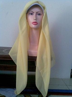 Cara Memakai Jilbab Segi Empat