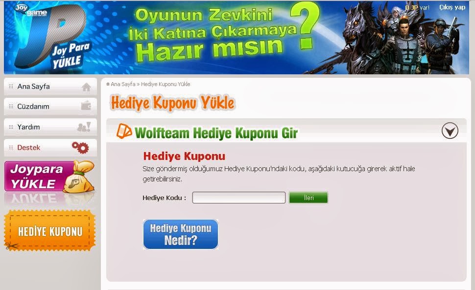 Wolfteam 25 Tl Lik Yeni Promo Kod 2014 Wolfteam 25 Tl Lik Yeni Promo Kod 2014