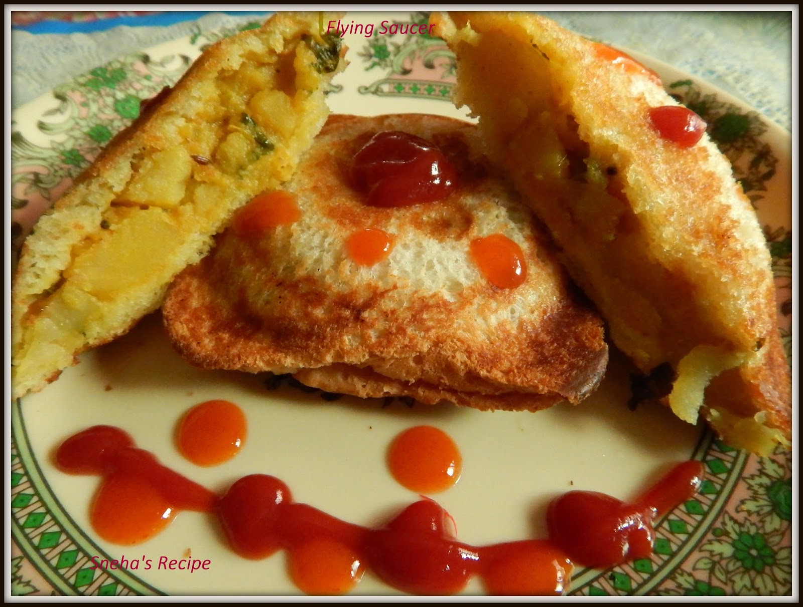 FLYING SAUCER TOASTER SANDWICH Sneha's Recipe