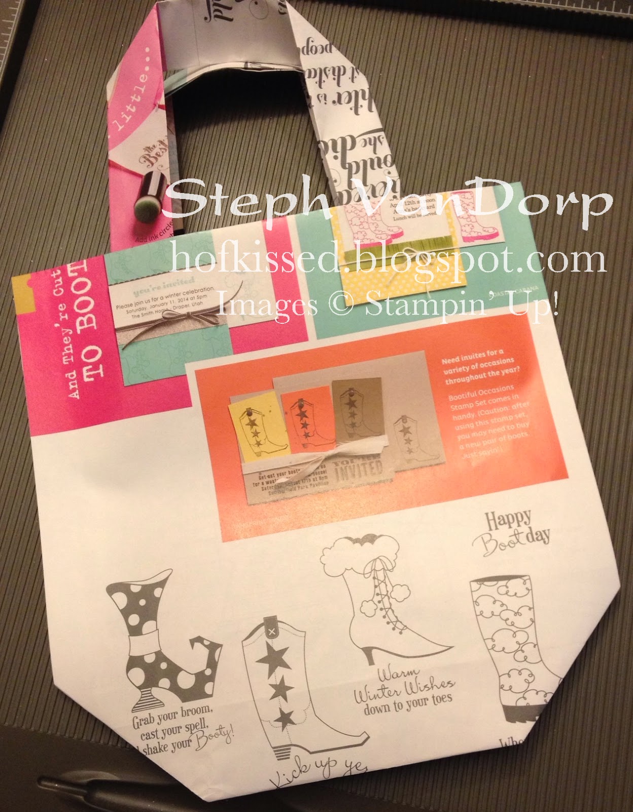 Hofkissed Create a Gift Bag from a Magazine!