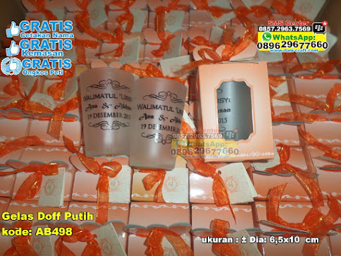 Gelas Doff Putih jual
