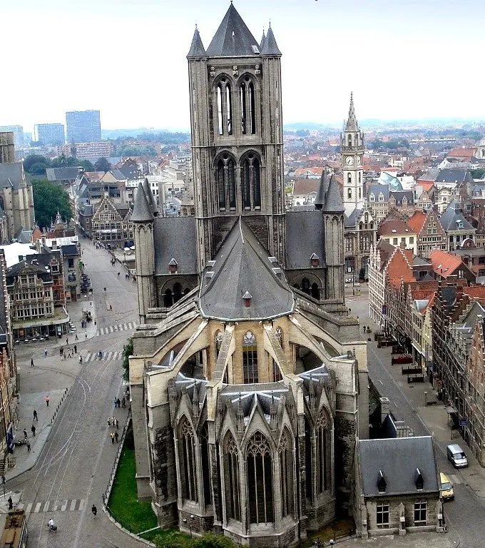 St. Nicholas' Church, prominent landmarks in Ghent