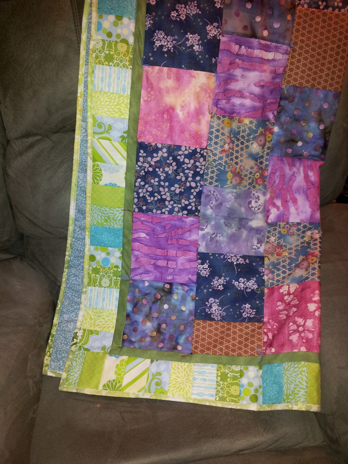 Less Than Technical My First Quilt Layering, Quilting and Binding