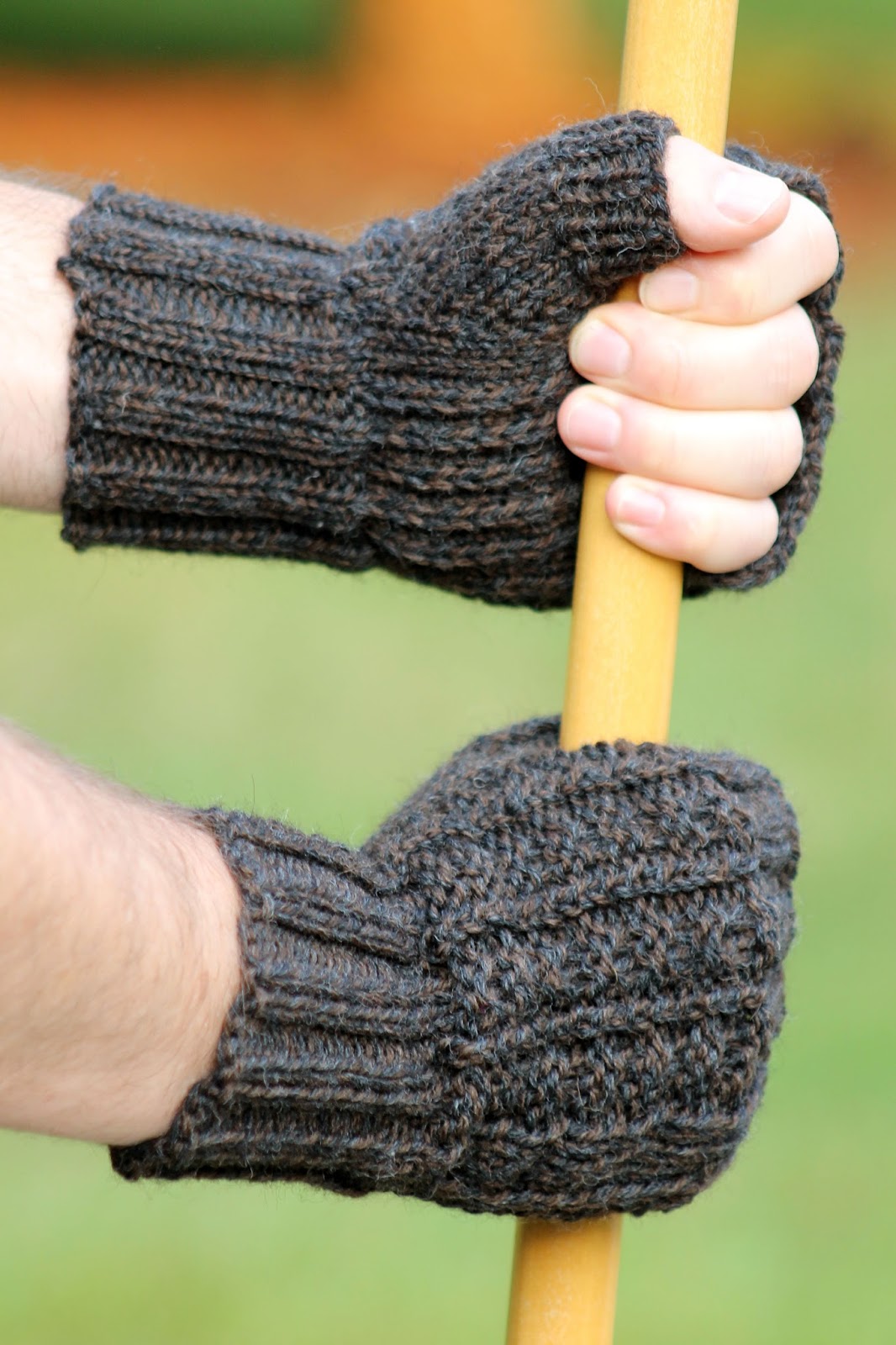 Balls to the Walls Knits: Sailors Rib Fingerless Gloves