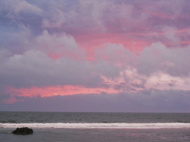 Lincoln City OR beach sunset