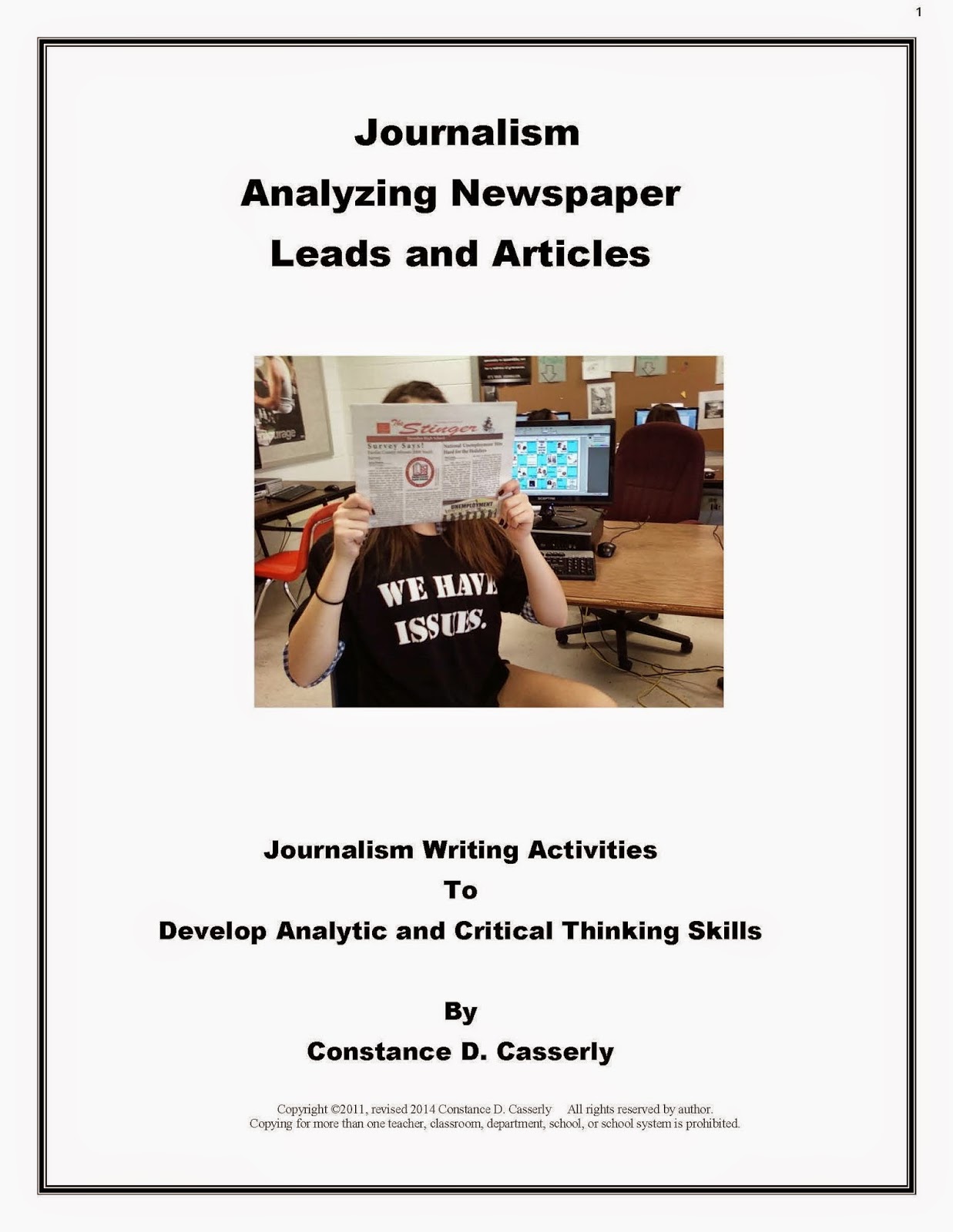 Analyzing Newspaper Leads and Articles Activities