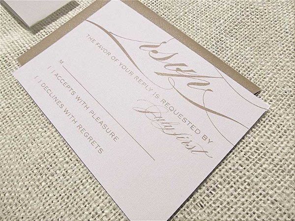 For invites you could do a simple champagne and cream card