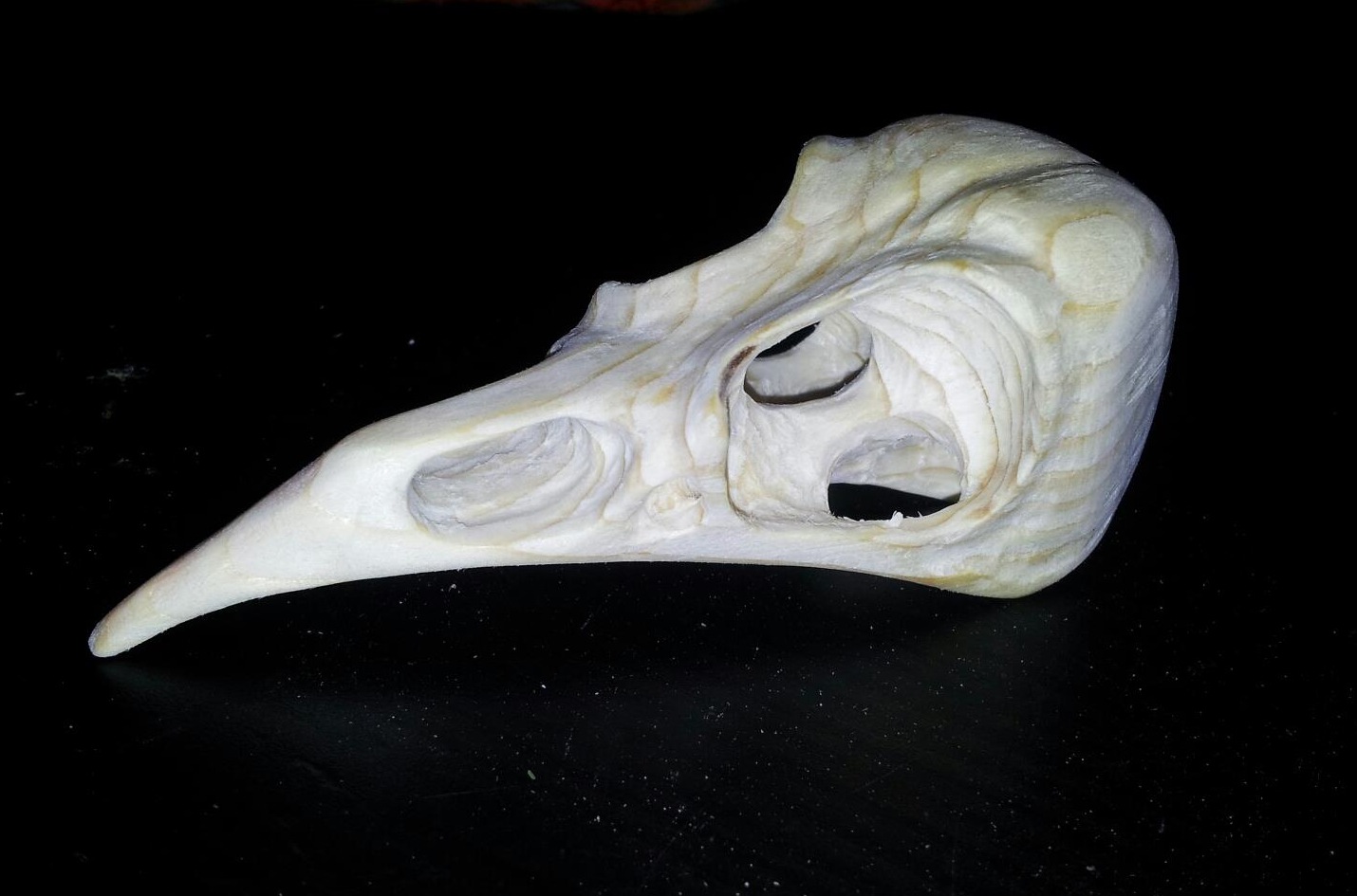 Skull Wood Carving
