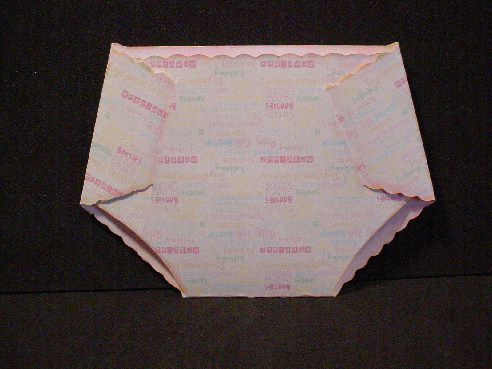 MeFlick's Various Forms of Cut Files Diaper Card