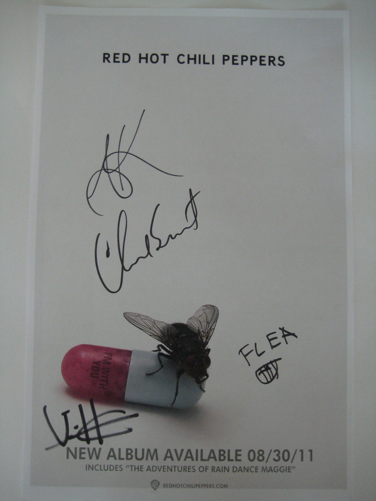 OMFG Atlanta Red Hot Chili Peppers Signed Poster and CD Pack Giveaway
