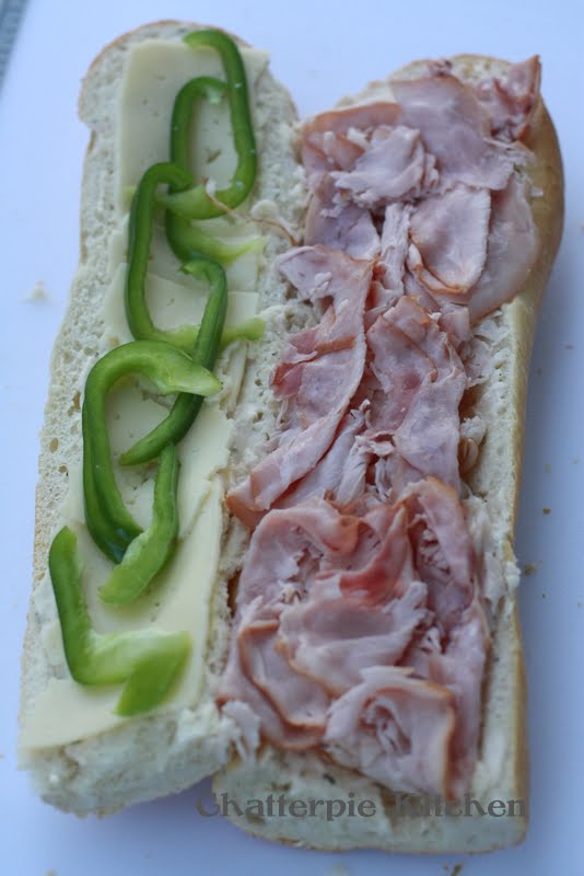 Turkey, Ham and Havarti Pressed Sandwich